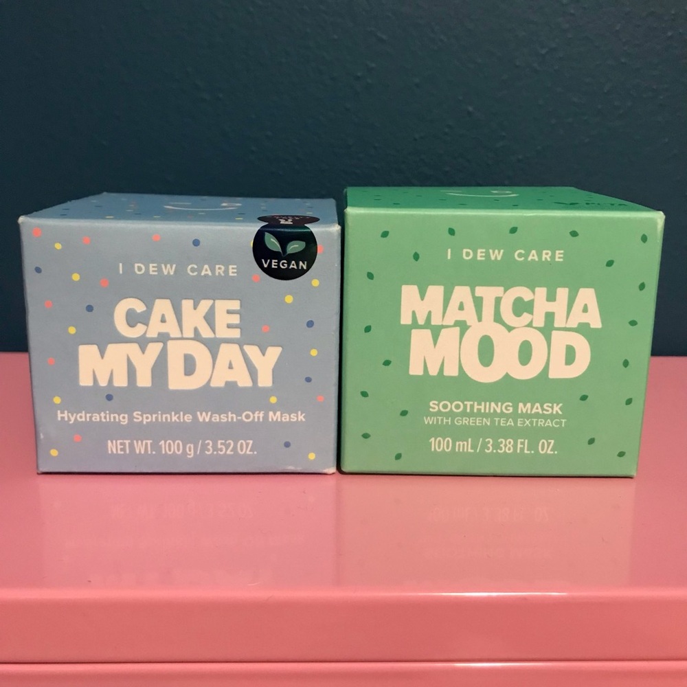 I Dew Care- Matcha Mood and Cake My Day Masks π - Picture 2 of 6